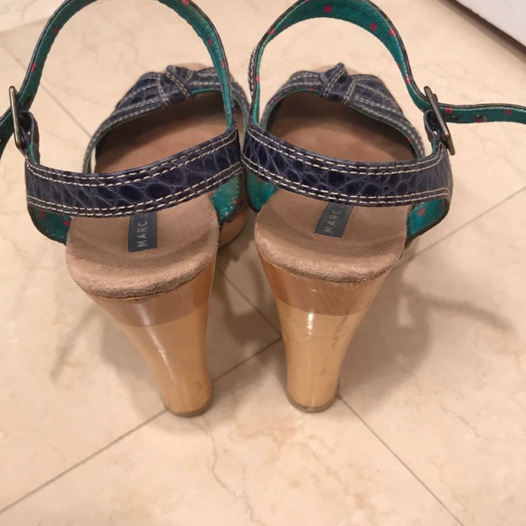 Marc Jacobs blue platform sandals - Picture 3 of 3